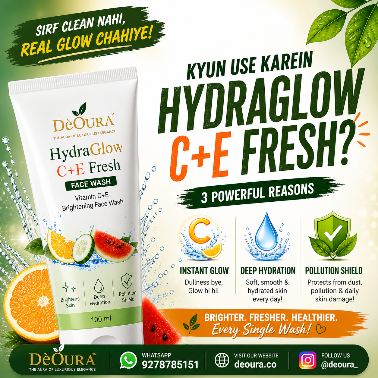 HydraGlow C+E Fresh (Face Wash)