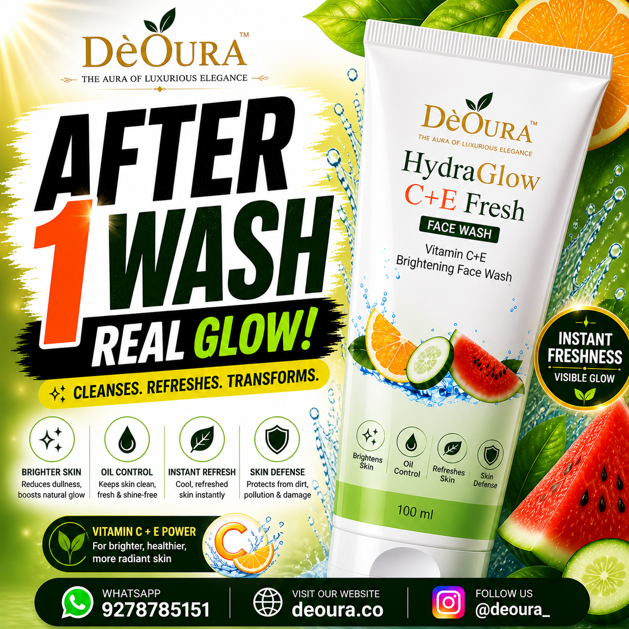 HydraGlow C+E Fresh (Face Wash)