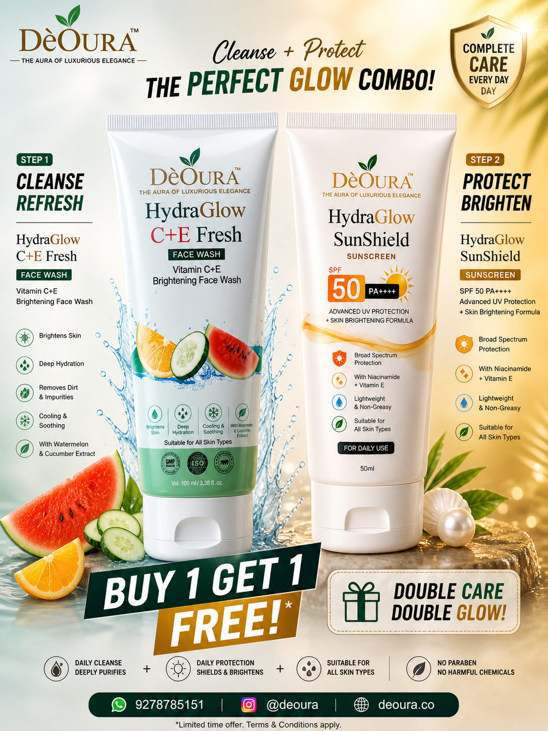 HydraGlow C+E Fresh  & SunShiled